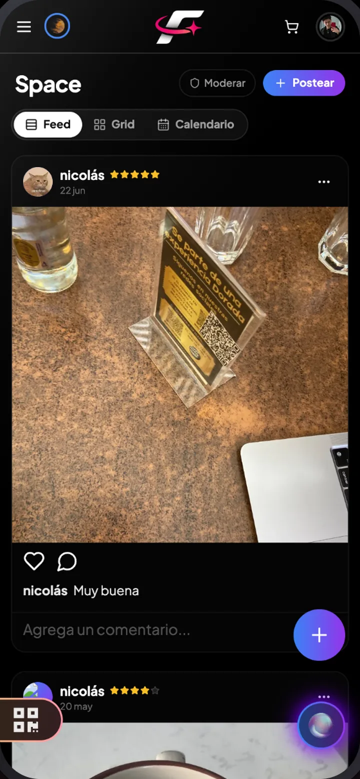 Feed de la comunidad del local